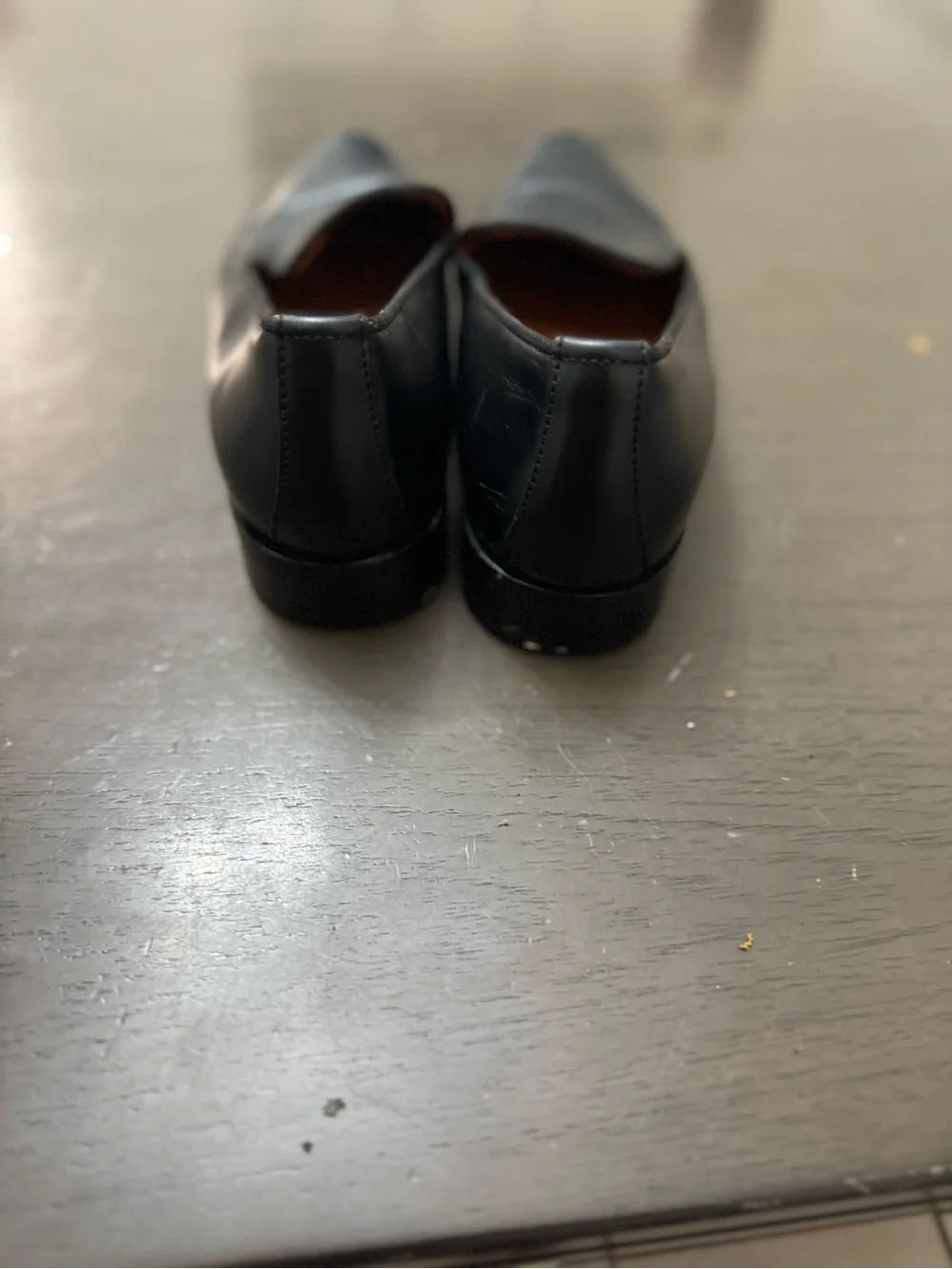 Everlane Shoes The Modern Loafer Leather Slip On Stacked   Heel Black Size 7.5